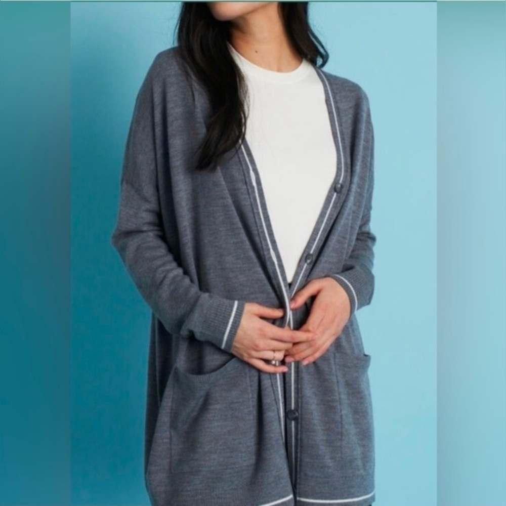 Kit and Ace Wool-Cashmere Cardigan Sweater Sz XS/S
